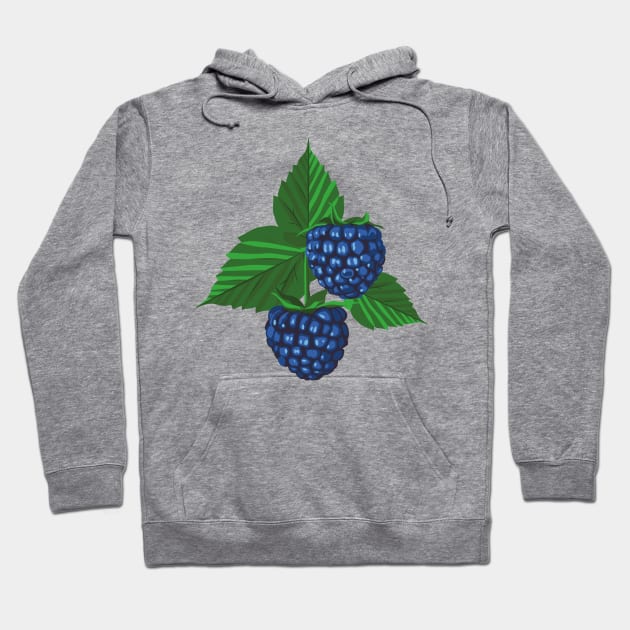 Blackberry illustration Hoodie by lents